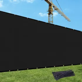 5'X25' Black HDPE Fence