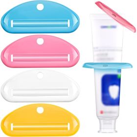 4PCS Toothpaste Squeezer, Colorful Plastic Toothpaste Tube Squeezer Toothpaste Dispenser HangingTube Squeezer Tool, Toothpaste Clip For Bathroom, (Option: 4 pcs set)