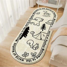 Area Rug Color Rug For Bedroom - Non Slip Bath Rug Absorbent Floor Mat For Bathroom - Cute Washable Small Shower Mat - Aesthetic Modern Home Deco (Option: SLXG40120T)