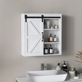 Bathroom Medicine Cabinet (Option: White-750x367x145 mm)