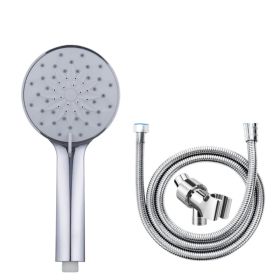 6 Spray Settings High Pressure Shower Head With 1.5MHose Handheld Rainfall Combo With Connector (Option: 1Pack)
