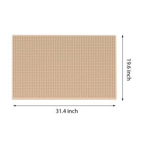 Absorbent Floor Mat For Home Use, Toilet Door, Outdoor Bathroom, Porch. (Option: Light Beige)