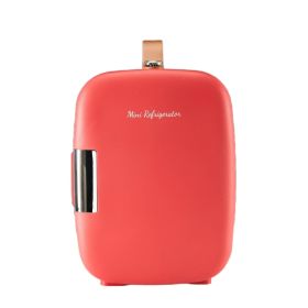 Mini Refrigerator Of 5 Liters, Compact Refrigerator And Small Skincare And Food-beverage Storage Box (Option: Red)