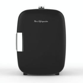 Mini Refrigerator Of 5 Liters, Compact Refrigerator And Small Skincare And Food-beverage Storage Box (Option: Black)