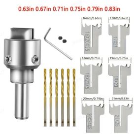 Wooden Chunky Ring Making Set, Wood Ring Making Drill Set, Practical Home Multifunctional Steel For Jewelry Making As Shown (Option: CB2441)