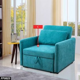 Self Pickup Only--Green Lint 1-Piece Convertible Sofabed Chair (Option: FF0023)