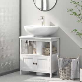 Pedestal Sink Storage Cabinet (Option: White-780x365x140 mm)