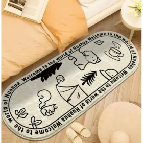 Area Rug Color Rug For Bedroom - Non Slip Bath Rug Absorbent Floor Mat For Bathroom - Cute Washable Small Shower Mat - Aesthetic Modern Home Deco (Option: SLXG50140T)