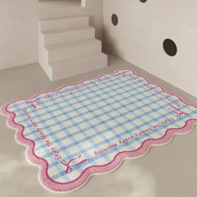 Area Rug Color Rug For Bedroom - Non Slip Bath Rug Absorbent Floor Mat For Bathroom - Cute Washable Small Shower Mat - Aesthetic Modern Home Deco (Option: HDJFLGZ100120T)