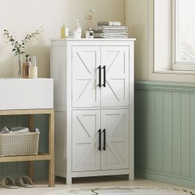 Bathroom Floor Storage Cabinet (Option: White-1230x360x155 mm)