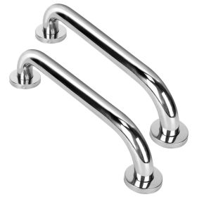 2Pcs Bath Grab Bar Sturdy Stainless Steel Shower Safety Handle For Bathtub Toilet Stairway 220LBS Pull Force (Option: 50cm)
