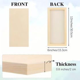 Set Of 20 Premium Pine Art Panels Thick, Durable, Blank Surfaces  Ideal For Painting, Sketching, And Crafts Perfect For Artists And Hobbyists  Gr (Option: 20 items)