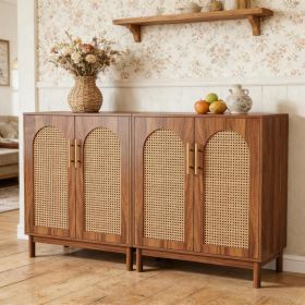 Modern Storage Cabinet,Sideboard Buffet Cabinet (Option: Light Brown)