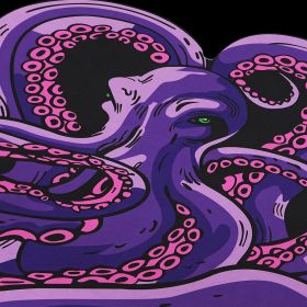 Green And Purple Cthulhu Rugs Water Absorbent Bath Mat Octopus Anime Rug Graphic Gothic Bathroom Rugs Fantasy Decorate, Non Slip Backing, Unique (Option: Zyheadpurple)